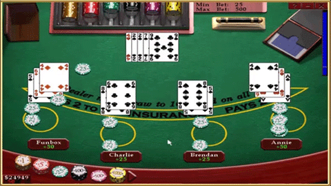 Casino Blackjack gameplay screenshot