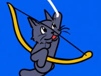 Cat with Bow Golf