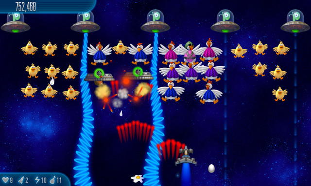 Chicken Invaders: Cluck of the Dark Side screenshot 2