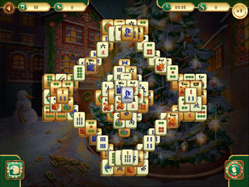 Christmas Mahjong screenshot 1