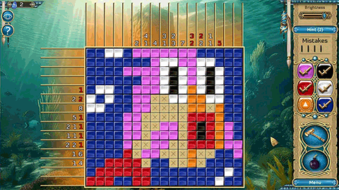 Daydream Mosaics 4: Shades of Blue screenshot 1