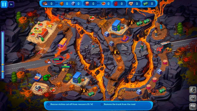 Emergency Crew: Volcano Eruption screenshot 2