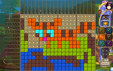 Fantasy Mosaics 30: Camping Trip gameplay screenshot