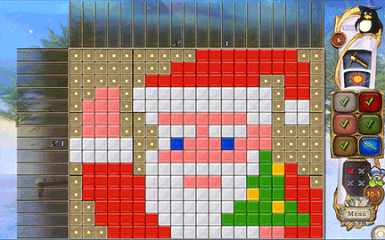 Fantasy Mosaics 32: Santa's Hut gameplay screenshot