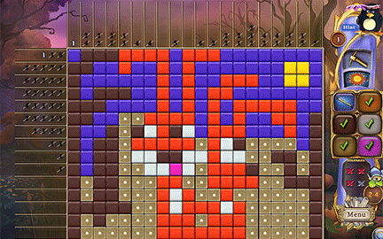 Fantasy Mosaics 43: Haunted Forest screenshot 2