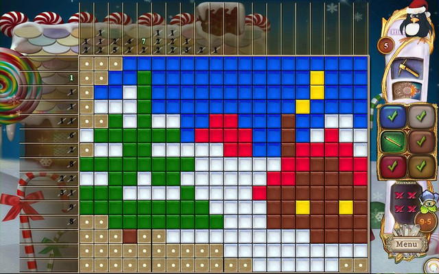 Fantasy Mosaics 44: Winter Holiday screenshot 2