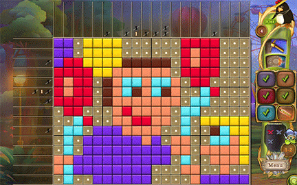 Fantasy Mosaics 45: Amusement Park screenshot 1
