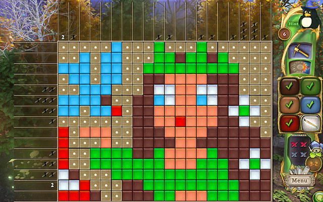 Fantasy Mosaics 48: Gnome's Puzzles screenshot 2