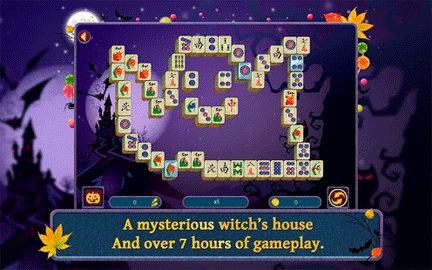 Halloween Night 2 Mahjong screenshot 1