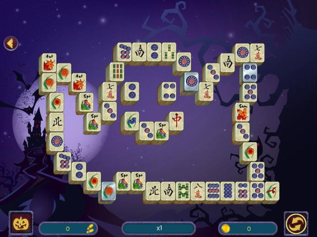 Halloween Night 2 Mahjong screenshot 1
