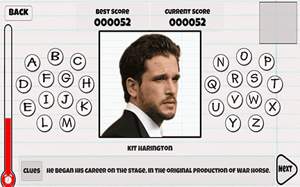Hangman Celebrity Edition screenshot 1
