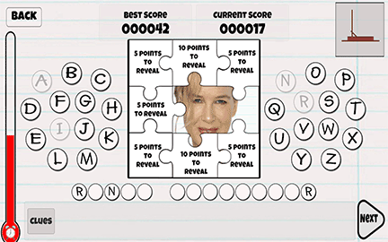 Hangman Celebrity Edition screenshot 2