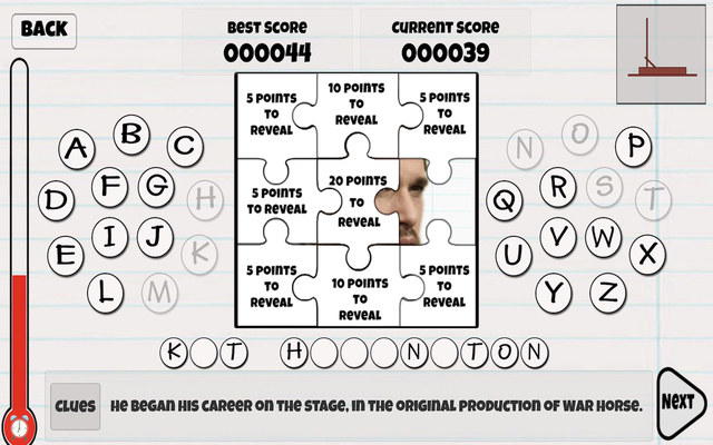 Hangman Celebrity Edition screenshot 1