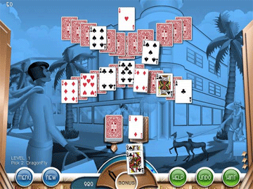 Hoyle Miami Solitaire screenshot 1