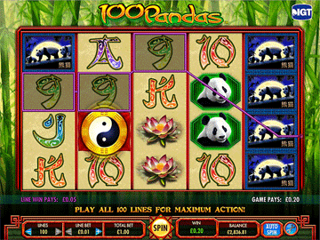 IGT Slots: 100 Pandas gameplay screenshot