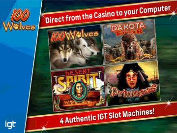 IGT Slots: 100 Wolves gameplay screenshot