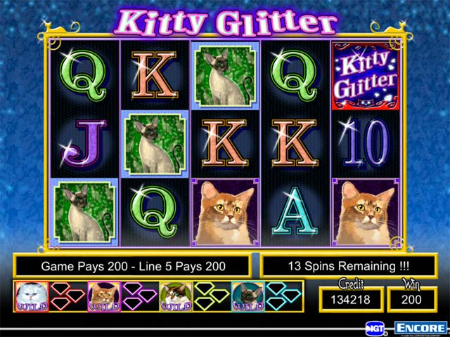 IGT Slots: Kitty Glitter screenshot 1