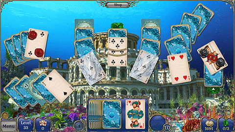 Jewel Match: Atlantis Solitaire 2 screenshot 1