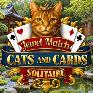 Jewel Match Solitaire Cats and Cards