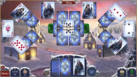 Jewel Match: Solitaire Winterscapes gameplay screenshot