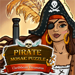 Pirate Mosaic Puzzle: Caribbean Treasures