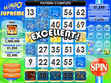 Slingo Supreme gameplay screenshot