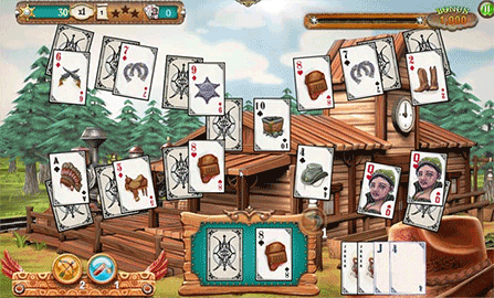 Solitaire Chronicles: Wild Guns screenshot 1