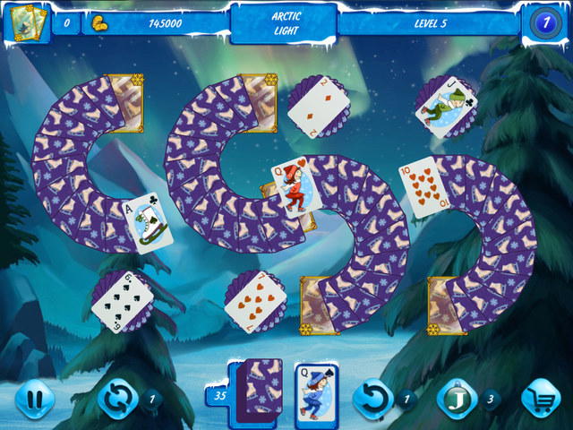 Solitaire Jack Frost: Winter Adventures screenshot 1