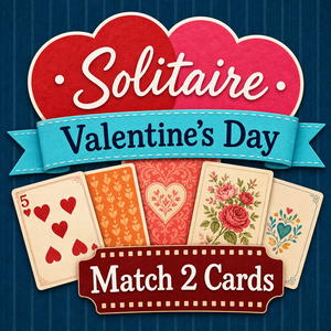 Solitaire Valentine's Day: Match 2 Cards