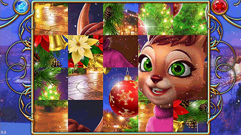 Travel Mosaics 11: Christmas Sleigh Ride screenshot 2