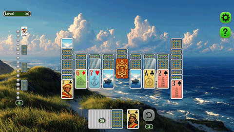 Weekend Solitaire: Ocean Kings gameplay screenshot